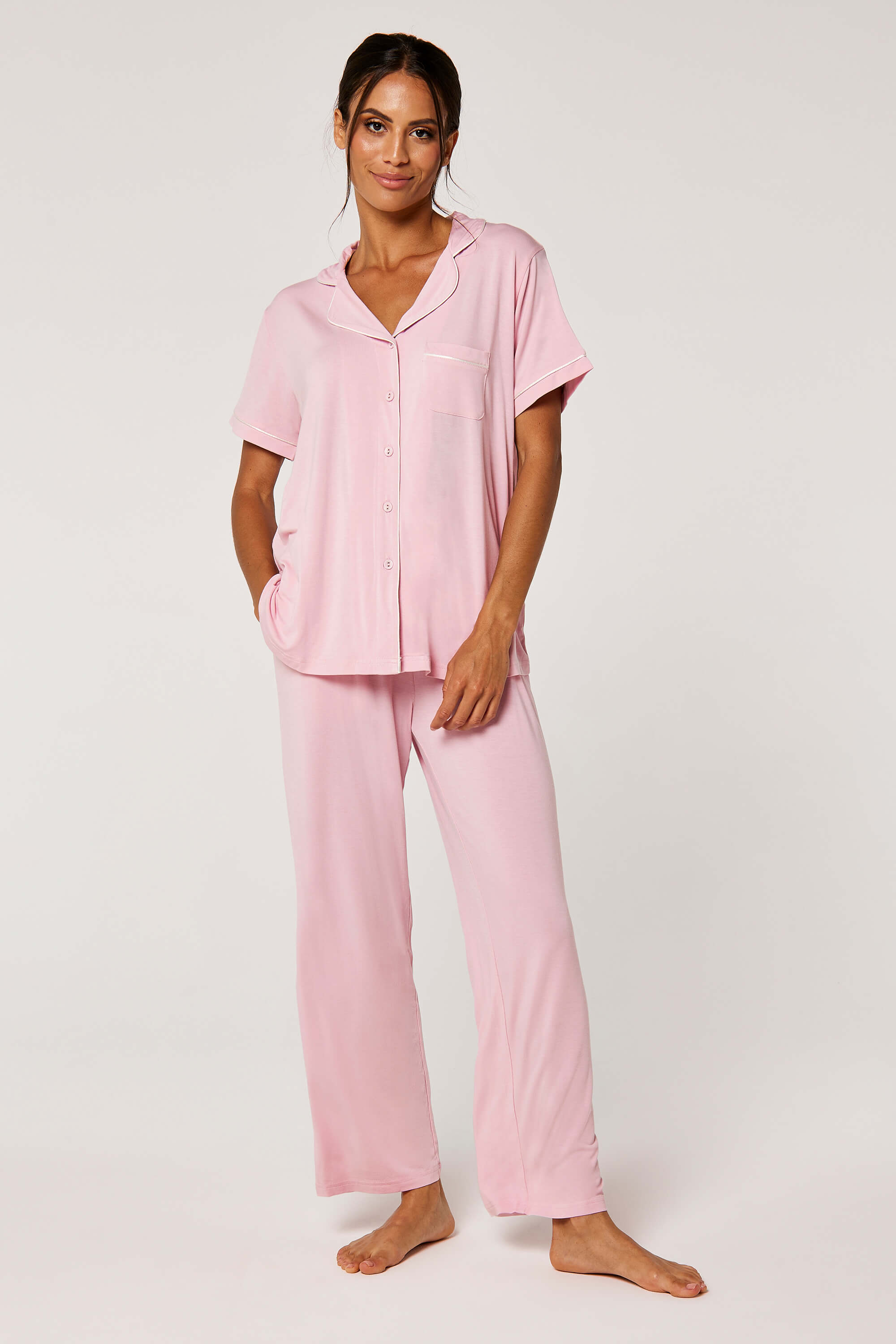 Luxurious Comfort Jersey Two-Piece Pajama Set product image 1