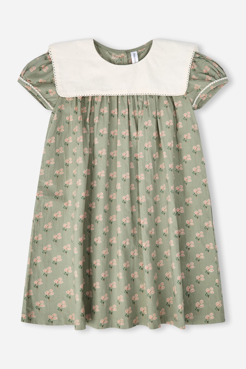 Printed Bib Dress for Little Girls product image 7