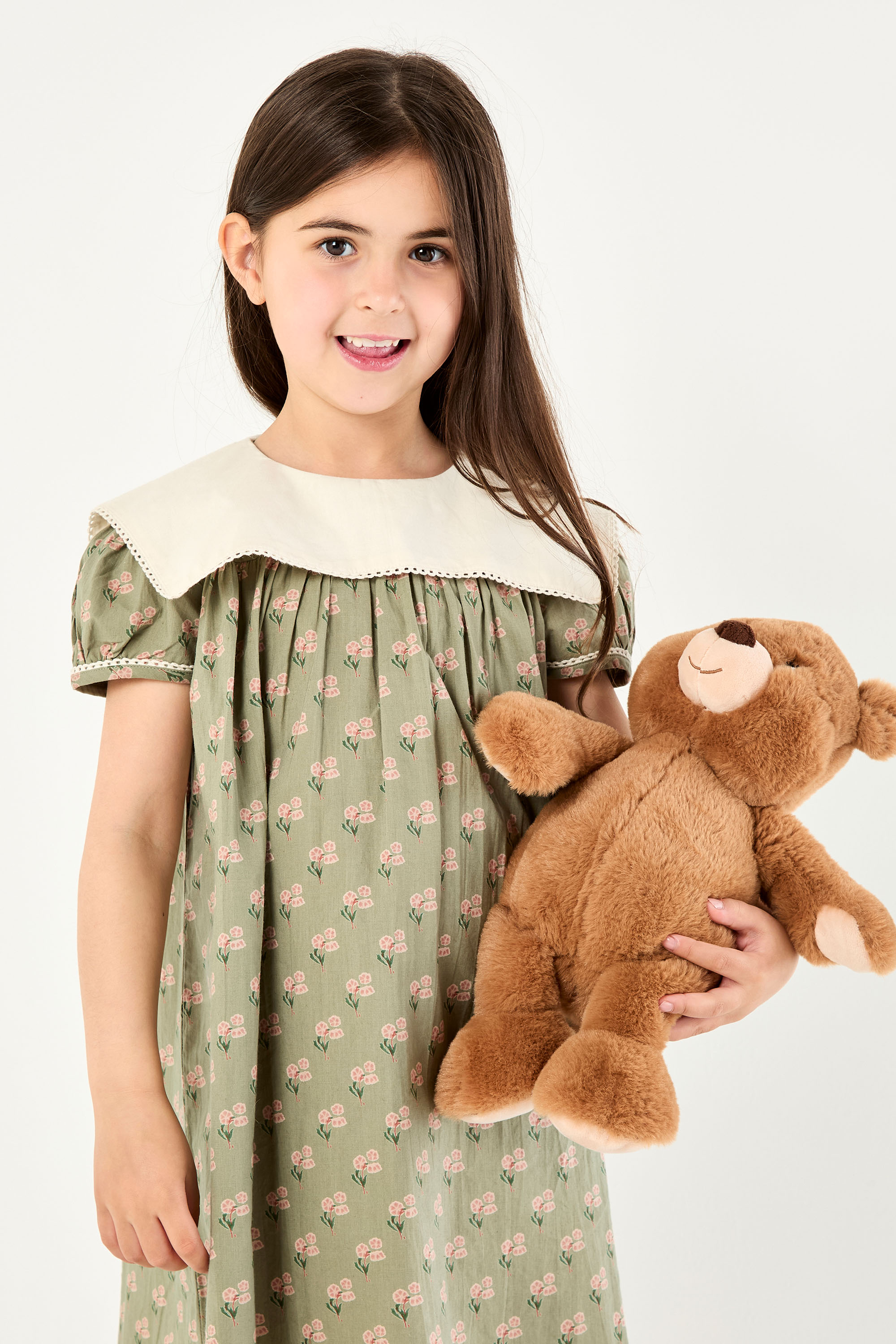 Printed Bib Dress for Little Girls product image 4