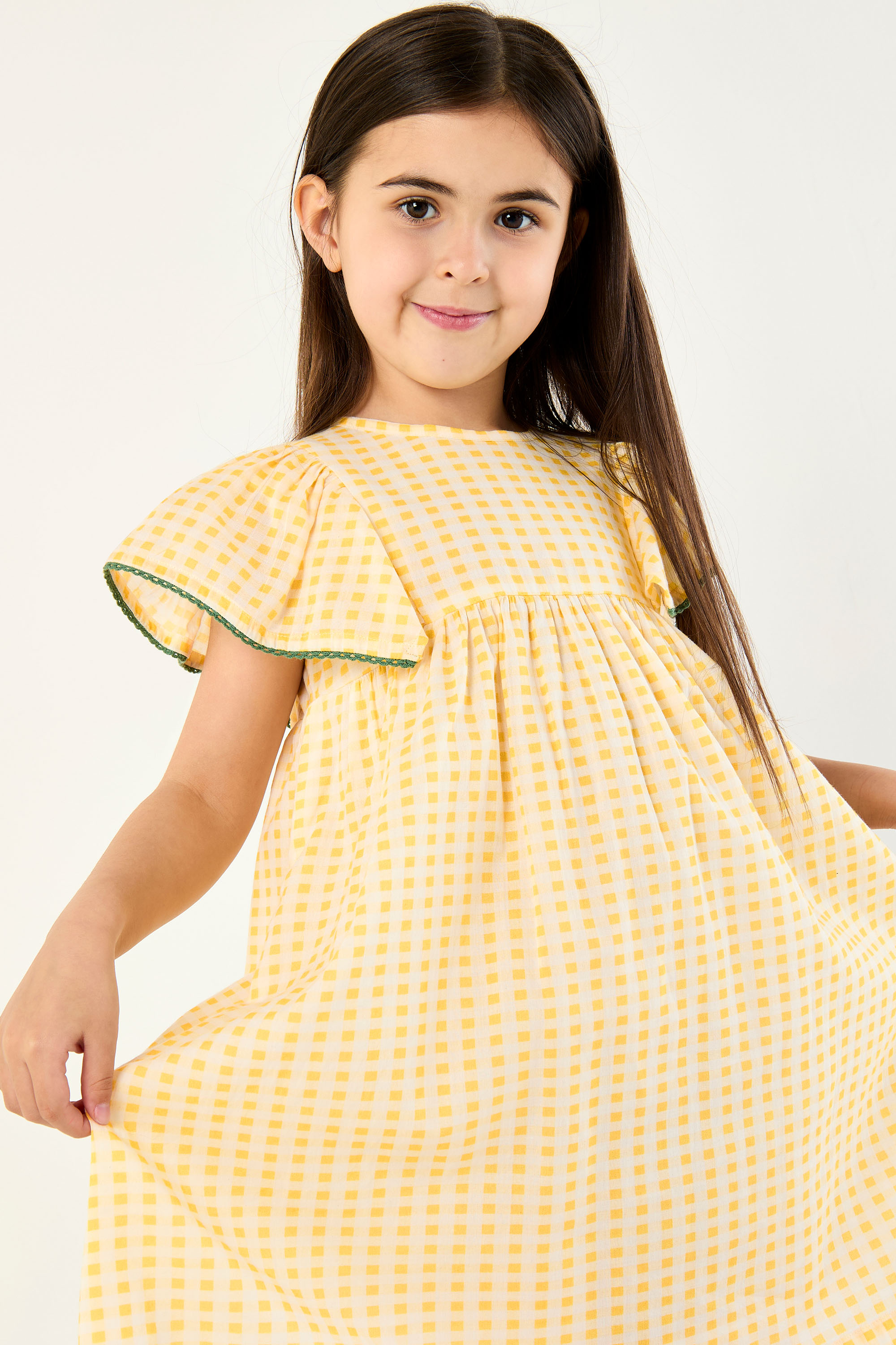 Check Print Dress for Girls product image 3