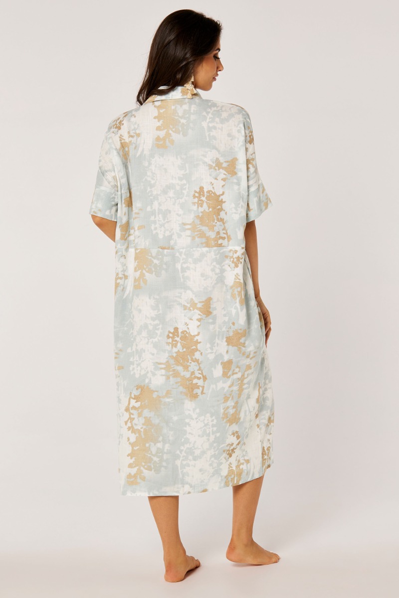 Wide Cut Printed Kaftan with Box Pleats product image 2