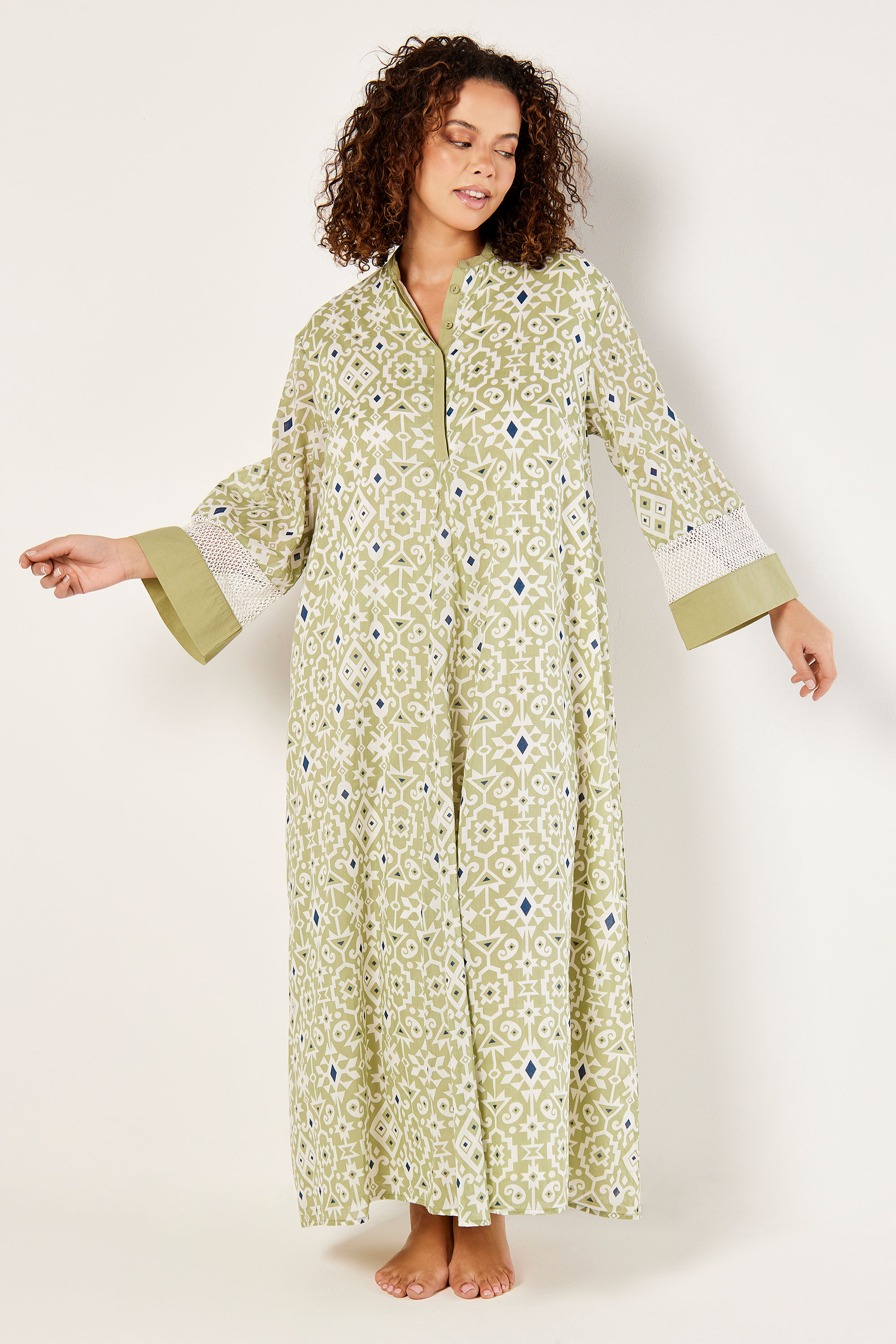 Printed Maxi Long Sleeves Kaftan product image 1