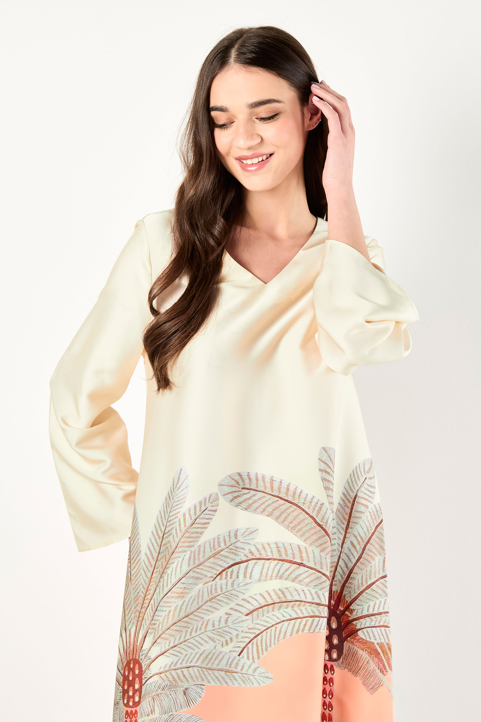 Maxi Katan with Stylish Palm Print product image 2