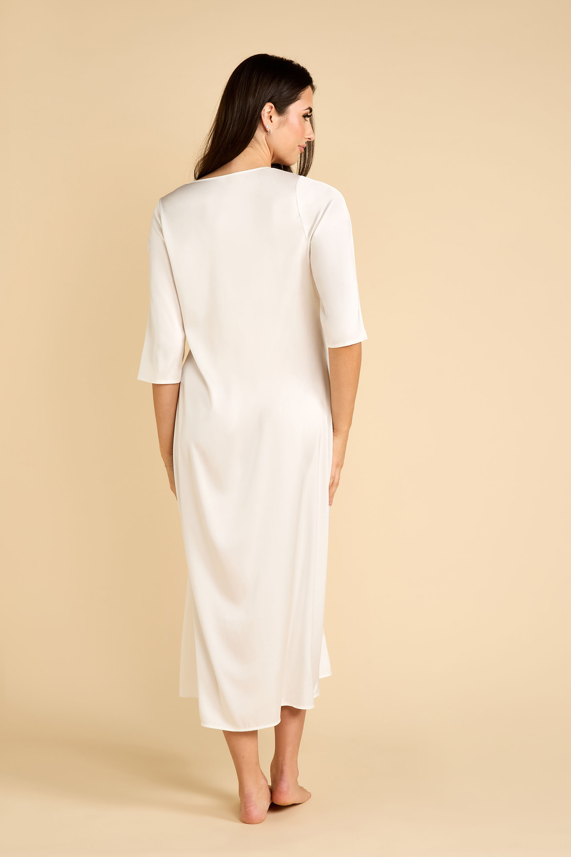 Maternity Dress & Tulle Robe with Lace Trim product image 8