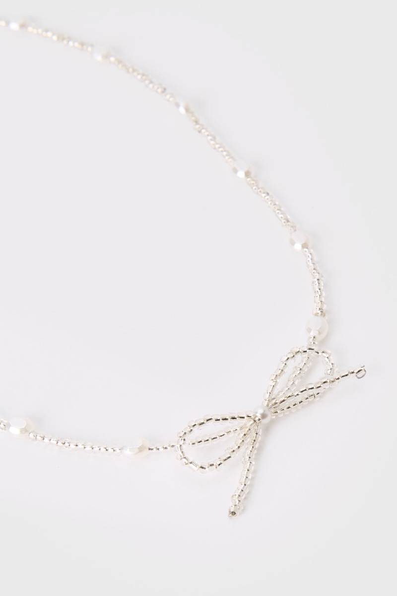Pearl Necklace with Bow product image 2