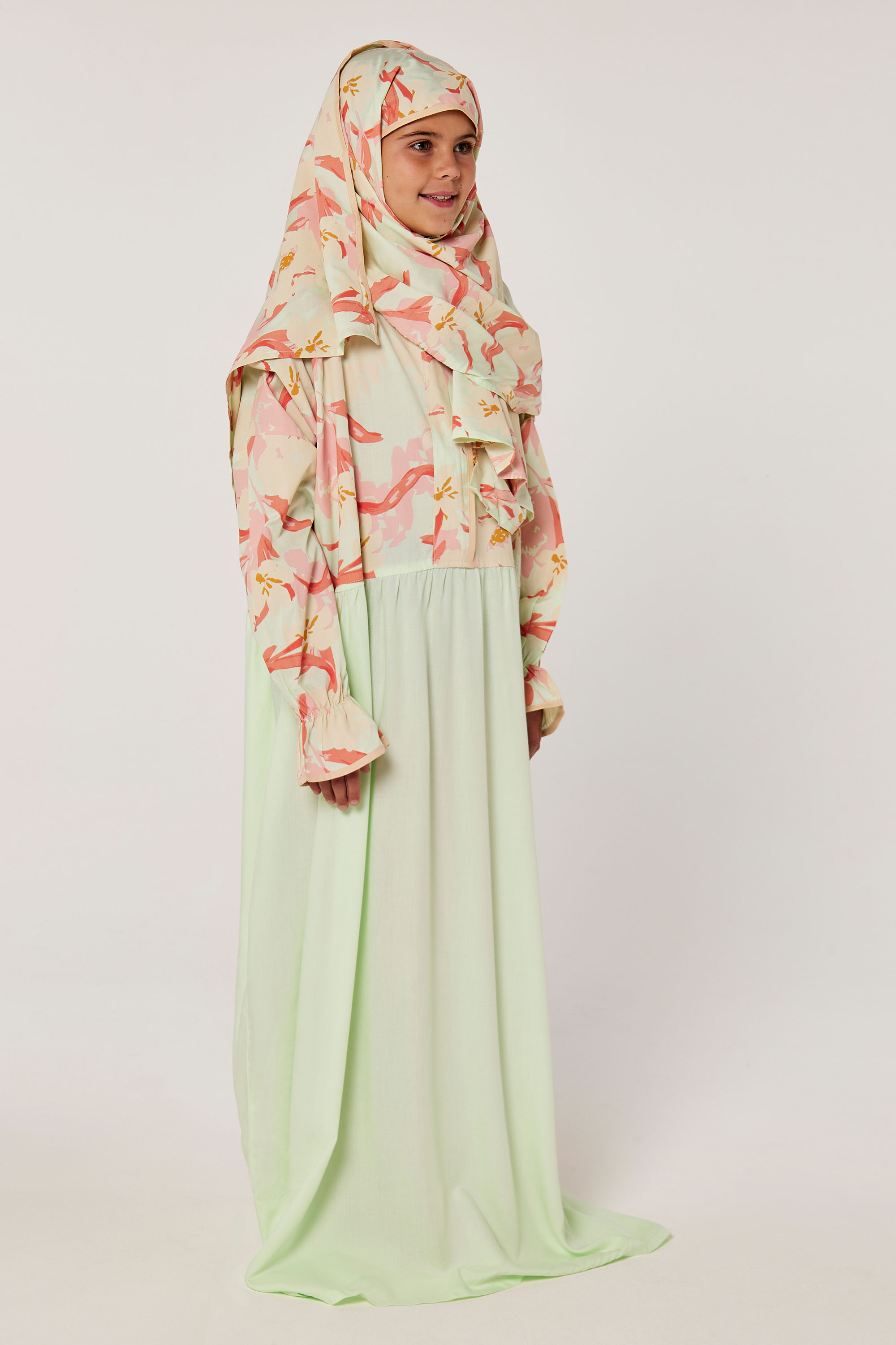 Zippered Prayer Dress with Matching Veil for Girls product image 4