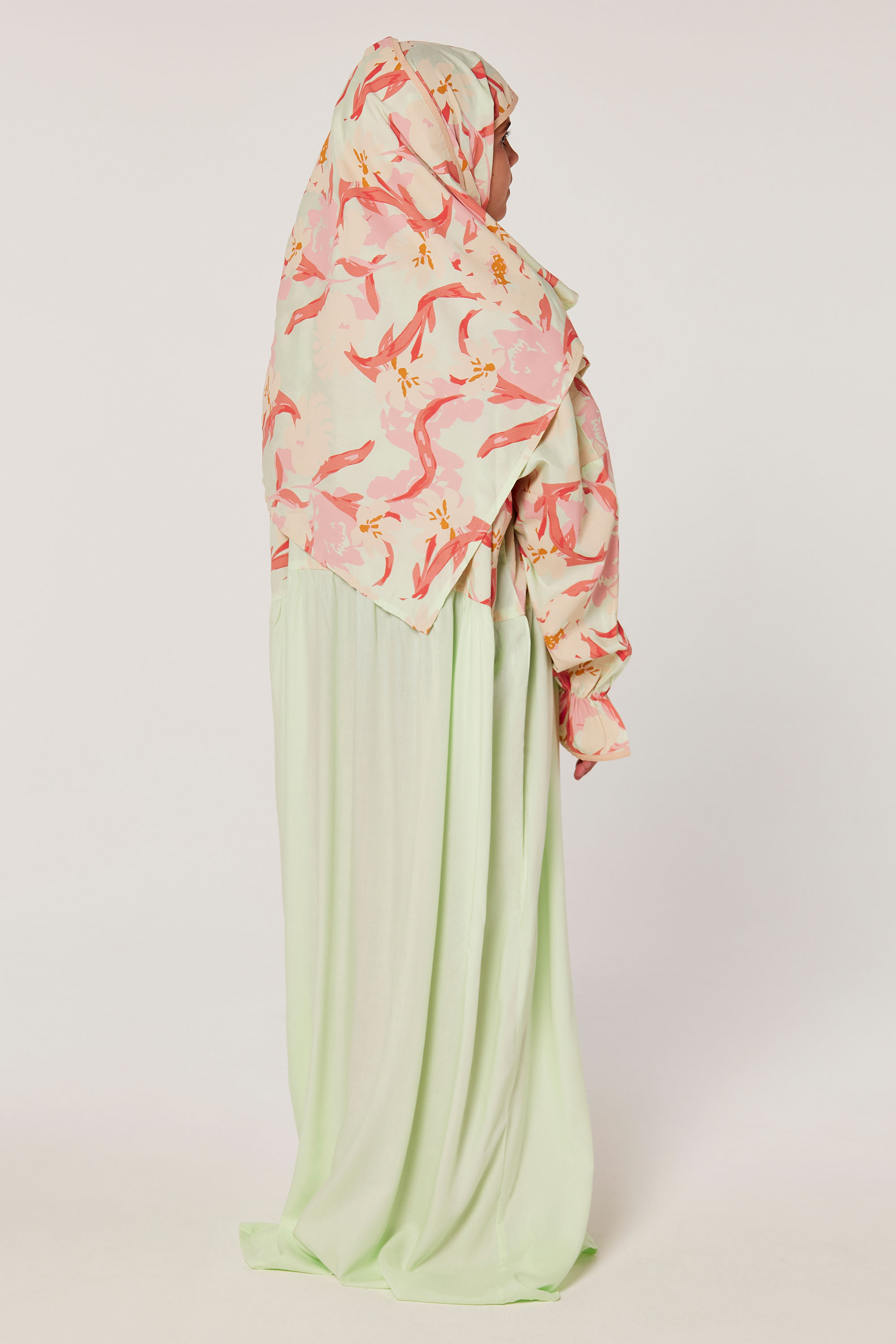 Zippered Prayer Dress with Matching Veil for Girls product image 5